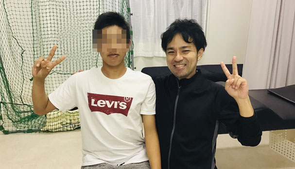 野球肘 改善記念撮影