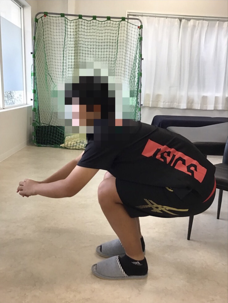 後十字靭帯を損傷 施術前1